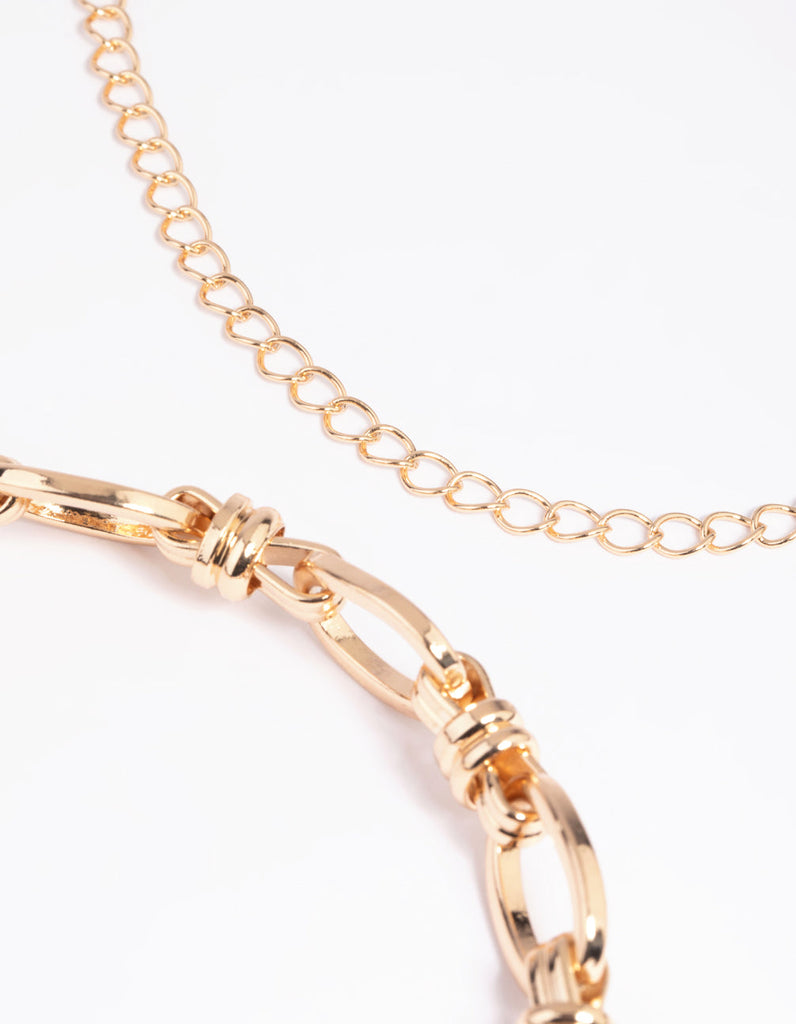 Belt clearance chain gold