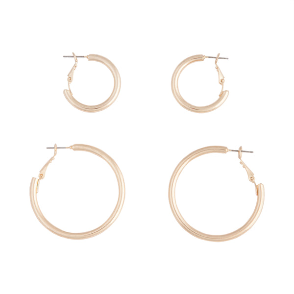 Gold Chunky Hoop Pack