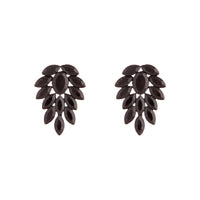 BLACK JEWELLED MARQUIS LEAD STUD Earrings - link has visual effect only