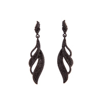 Black Diamante Oscar Earrings - link has visual effect only