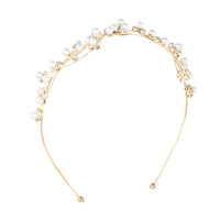 Wire Pearl Crystal Headband - link has visual effect only