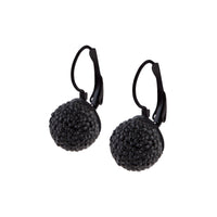 Black Shambala Bead Drop Earrings - link has visual effect only