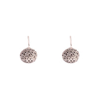 Antique Silver Ball Drop Earrings - link has visual effect only