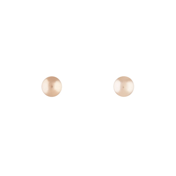 Rose Gold Small Plain Ball Stud