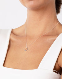 Sterling Silver Heart Pendant Necklace - link has visual effect only