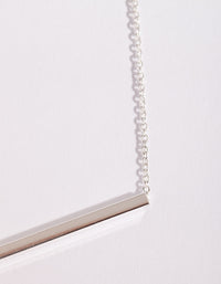 Sterling Silver Clean Bar Necklace - link has visual effect only