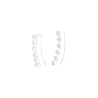 Sterling Silver Diamante Ear Pin - link has visual effect only