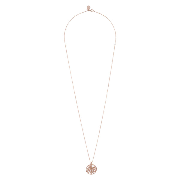 Rose Gold Filigree Tree of Life Necklace