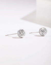 Silver Mini Fireball Stud Earrings - link has visual effect only