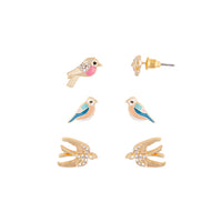 Gold Birds Earring Pack - link has visual effect only