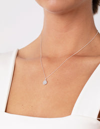 Sterling Silver Moonstone Pendant Necklace - link has visual effect only