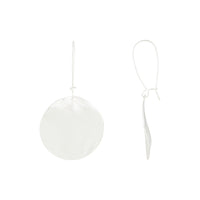 Silver Sandblast Disc Drop Earrings - link has visual effect only