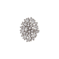 SILVER BLING OVERSIZED STARBURST RING - link has visual effect only