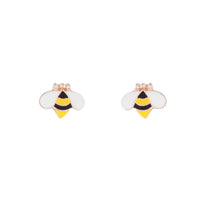 Rose Gold Bumblebee Stud Earrings - link has visual effect only