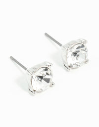 2 Carat Glass Stud Earrings - link has visual effect only