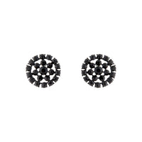 Black Jewel Bling Stud Earrings - link has visual effect only