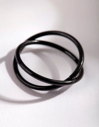 Coated Metal Crossover Ring - link has visual effect only