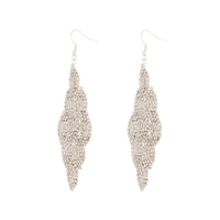 Silver Cupchain Cloud Drop Earrings - link has visual effect only