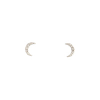 Silver Diamante Cresent Stud Earrings - link has visual effect only