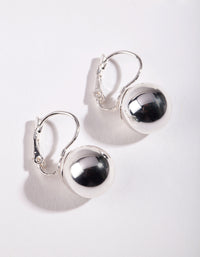 Silver Euro Ball Earrings - link has visual effect only