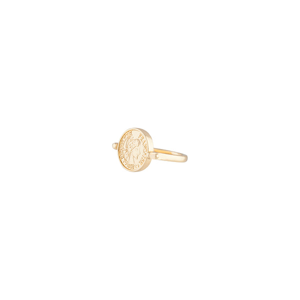 Golden Coin Flip Ring