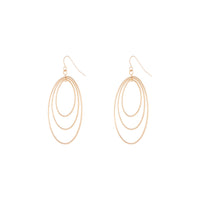 Gold Diamond Cut Circle Multi Drop Earrings - link has visual effect only