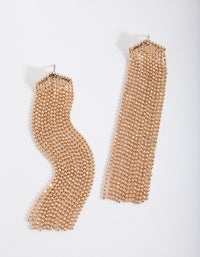 Fine Gold Tassel Earrings - link has visual effect only