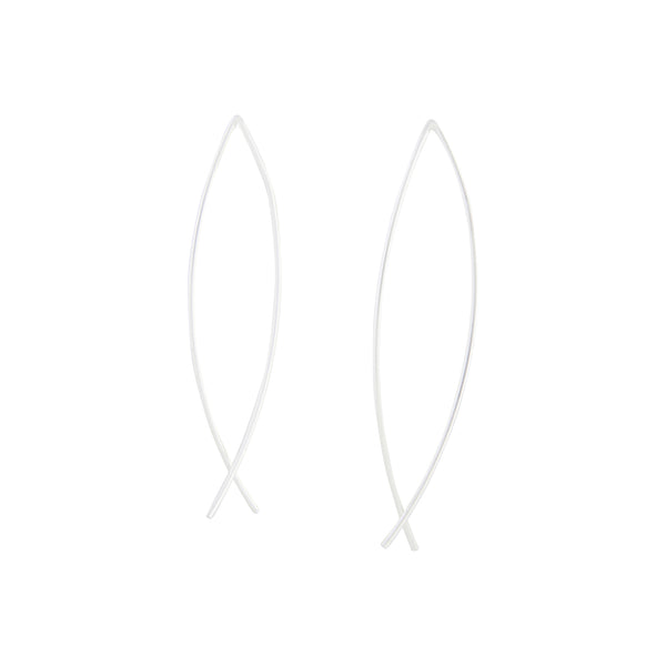 Sterling Silver Twist Thread Earrings