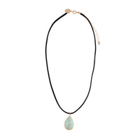 20 mm Teardrop Semi-Precious Pendant Necklace - link has visual effect only