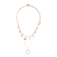 ROSE GOLD LAYERED DISC AND CIRCLE DROP CHOKER PACK - link has visual effect only