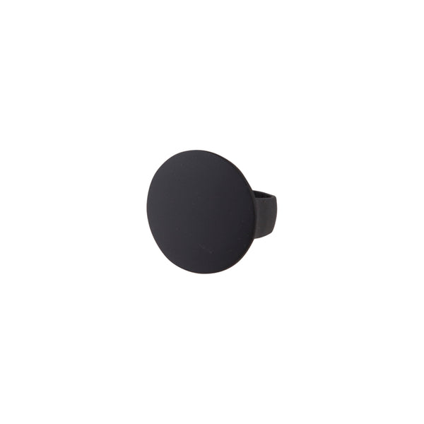 Matte Black Disc Ring