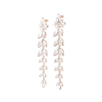 Rose Gold Graduated Navette Earrings - link has visual effect only