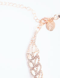 Rose Gold Diamante Petal Choker - link has visual effect only