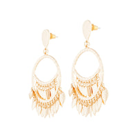 Golden Double Layer Jingle Earrings - link has visual effect only