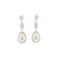 Silver Diamante Stone Set Cut-Out Earring - link has visual effect only