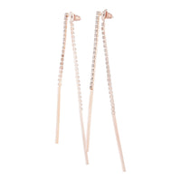 Rose Gold Cup Chain Drop Earrings - link has visual effect only