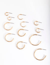 Gold Sleeper Earring 6-Pack - link has visual effect only