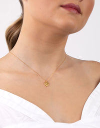 Gold Plated Sterling Silver Ancient Necklace - link has visual effect only