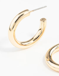 Gold Chunky Mini Hoop - link has visual effect only