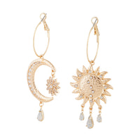 Asymmetrical Celestial Diamante Earrings - link has visual effect only