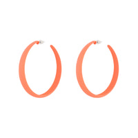 Pink Neon 3/4 Hoop Earrings - link has visual effect only