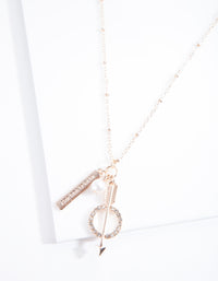 Rose Gold Keepsake Charm Necklace - link has visual effect only