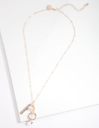 Rose Gold Keepsake Charm Necklace - link has visual effect only