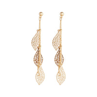 Gold Drop Filigree Leaf Earrings - link has visual effect only