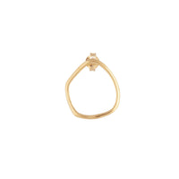 Gold Plated Sterling Silver Organic Circle Earrings - link has visual effect only