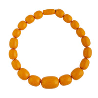 Yellow Acrylic Bead Short Necklace - link has visual effect only