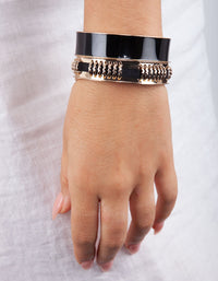 Black Gold Enamel Bangle Pack - link has visual effect only