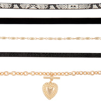 Black Snake Print Choker Pack - link has visual effect only