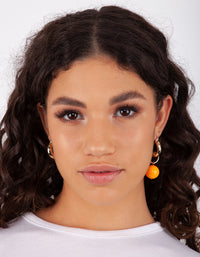 Gold 25mm Chunky Hoop Earring - link has visual effect only