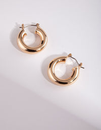 Gold 25mm Chunky Hoop Earring - link has visual effect only